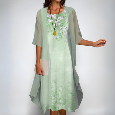 Kelly | Elegant Flower Set – Dress & Cardigan