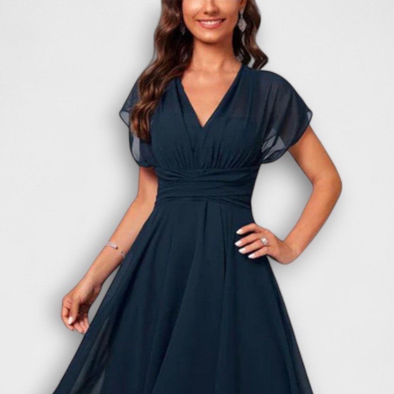 Madison | Flowing V-Neck Evening Dress