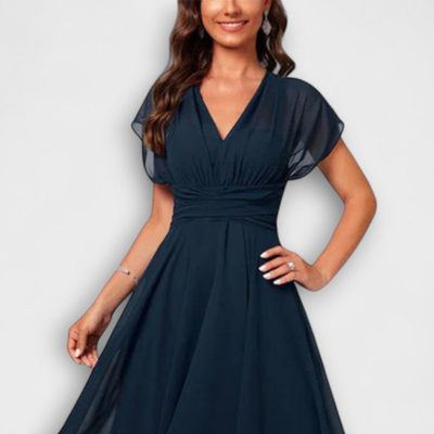 Madison | Flowing V-Neck Evening Dress