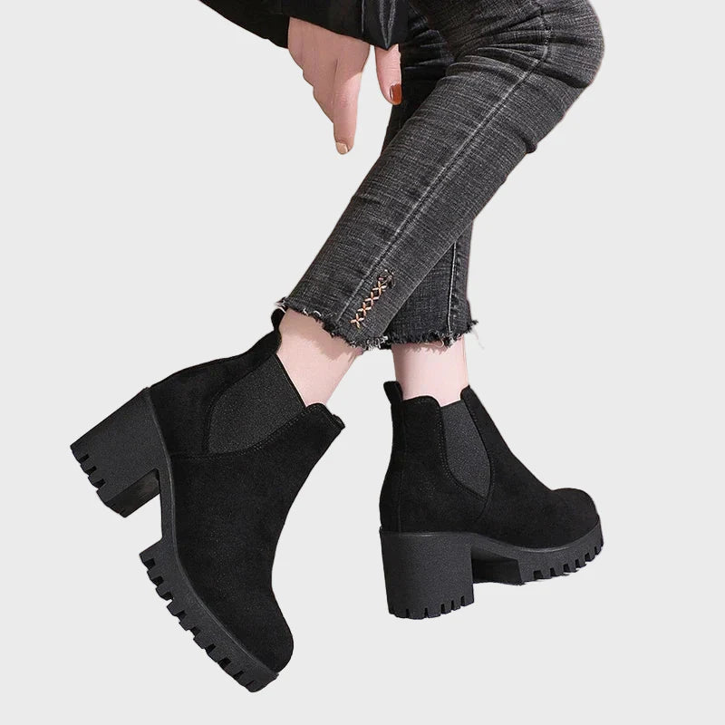 Tressie | Block Heel Short Boots