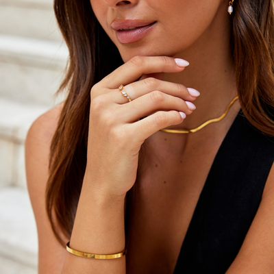 Mane | Gold Crystal Ring