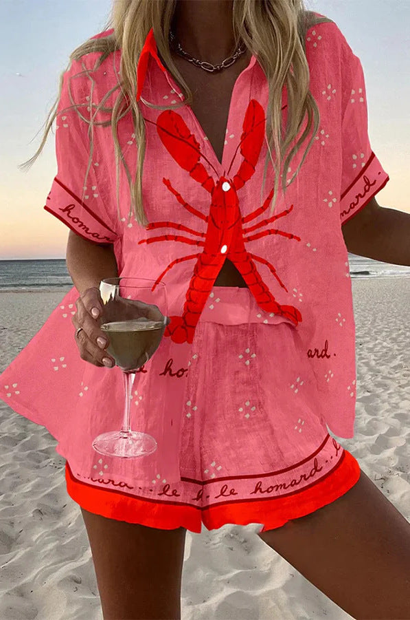 Yavi | Short Set in Pink Linen