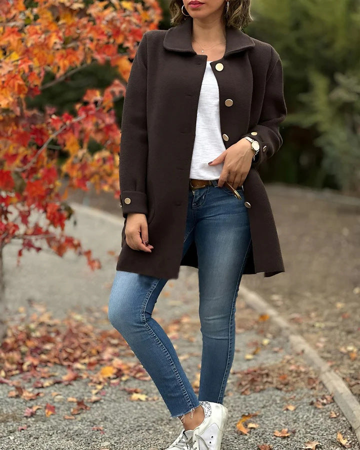Eileen | Classic Button-Down Oversized Coat