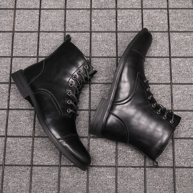 Terrence | Faux Leather Ankle Boots
