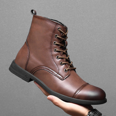 Terrence | Faux Leather Ankle Boots