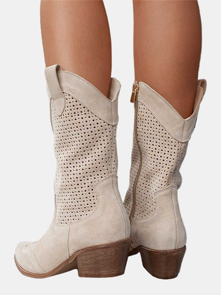Zula | Perforated Ankle Boots