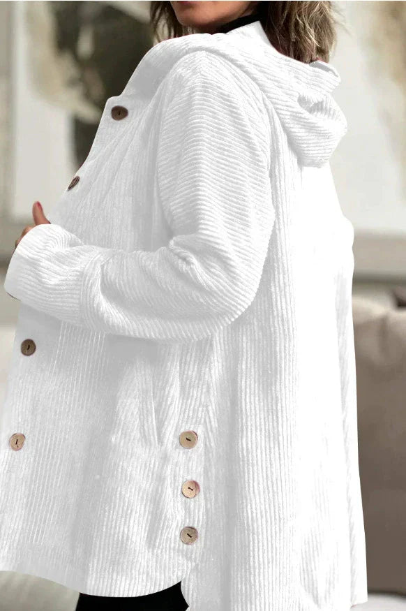Ellen | Cozy Corduroy Hooded Jacket