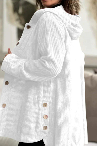 Ellen | Cozy Corduroy Hooded Jacket