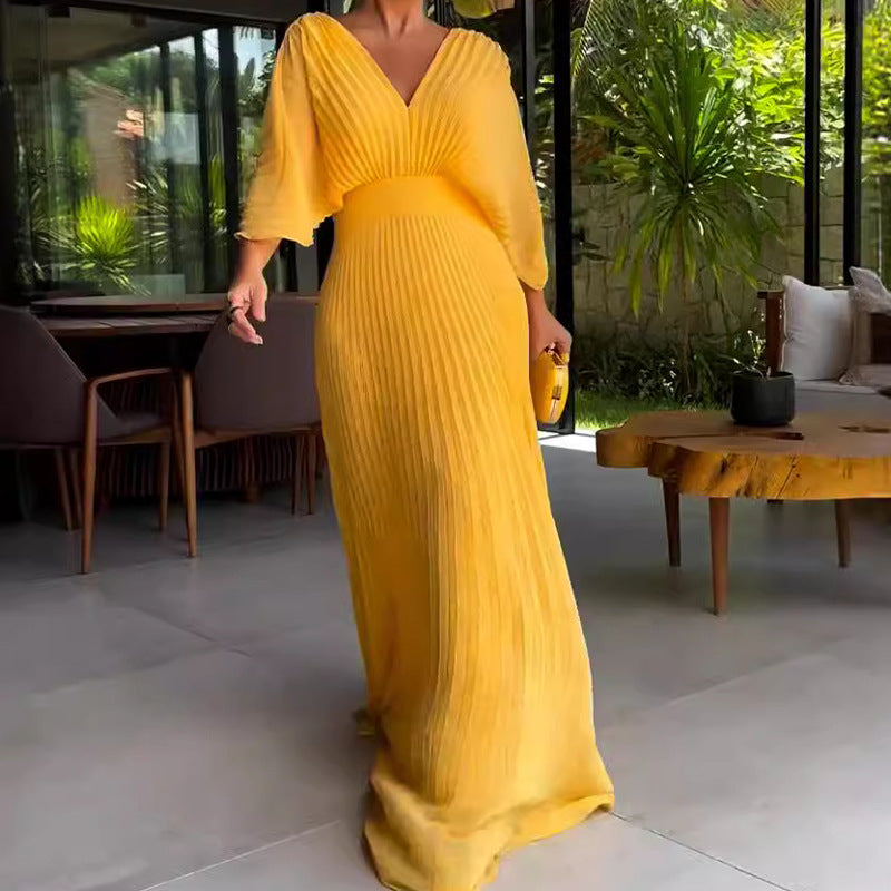 Zarya | Perfect Pleated Maxi Dress for Every Season