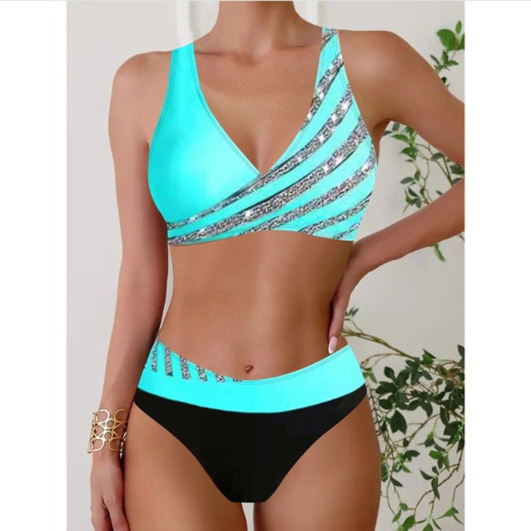 Rhiyela | Printed Halter Neck Swimsuit