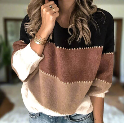 Marlene | Modern Colour-Block Jumper