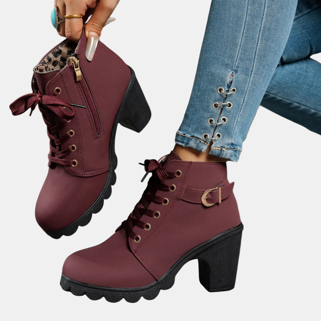 Debra | Casual Heeled Ankle Boots