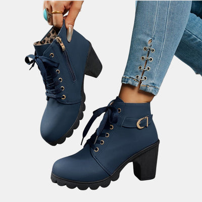 Debra | Casual Heeled Ankle Boots