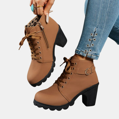 Debra | Casual Heeled Ankle Boots