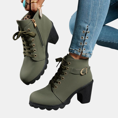Debra | Casual Heeled Ankle Boots