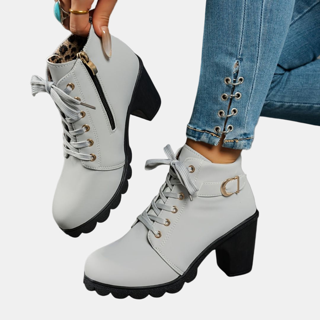 Debra | Casual Heeled Ankle Boots