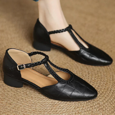 Effie | Leather Mary Janes
