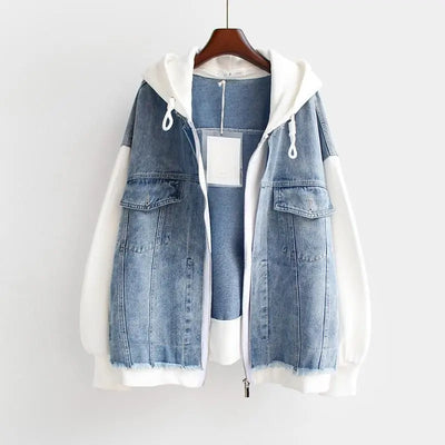 Marilyn | Denim Hoodie Jacket
