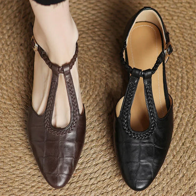 Effie | Leather Mary Janes