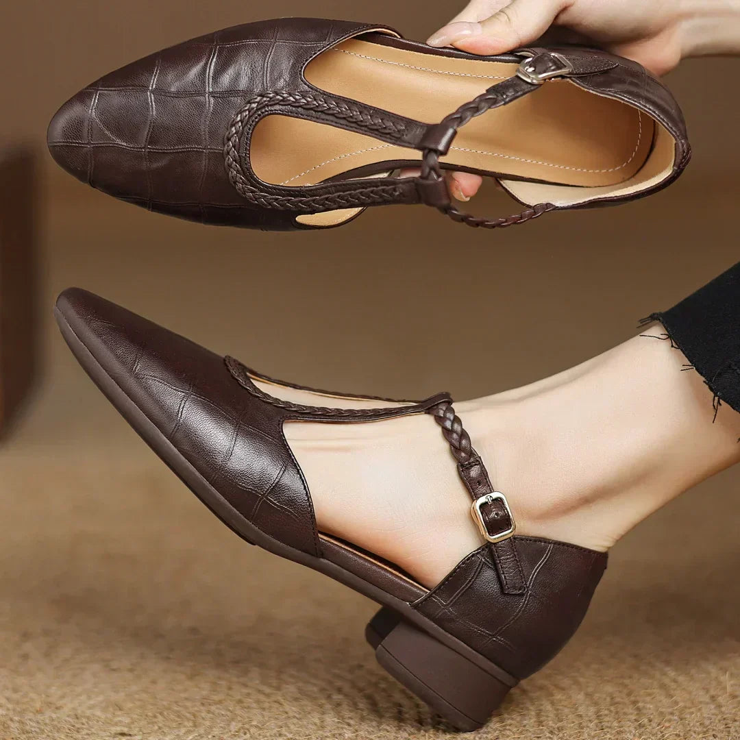 Effie | Leather Mary Janes