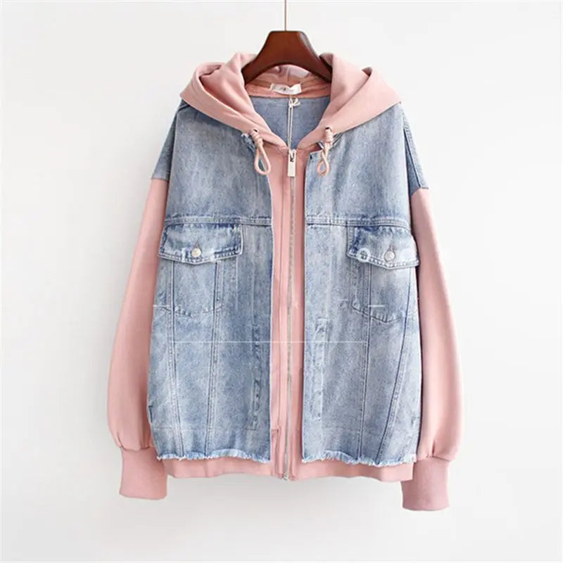 Marilyn | Denim Hoodie Jacket