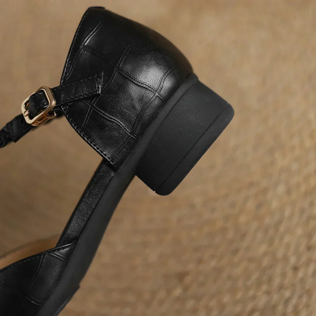 Effie | Leather Mary Janes