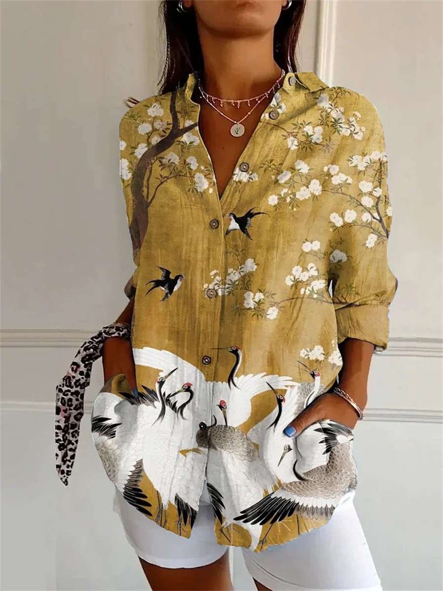 Jennifer | Brown Long Loose Blouse