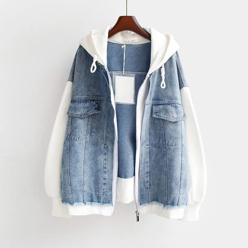 Marilyn | Denim Hoodie Jacket