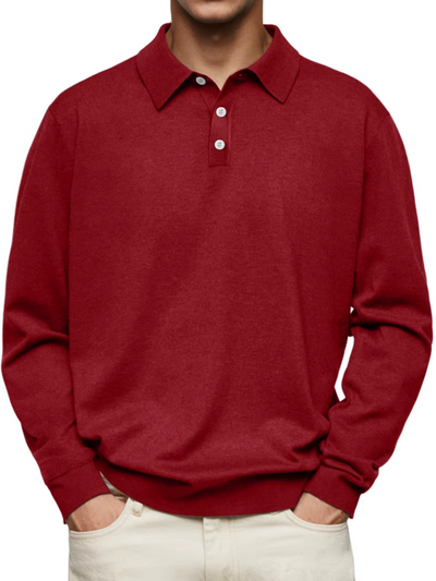 Aaron | Long Sleeve Polo