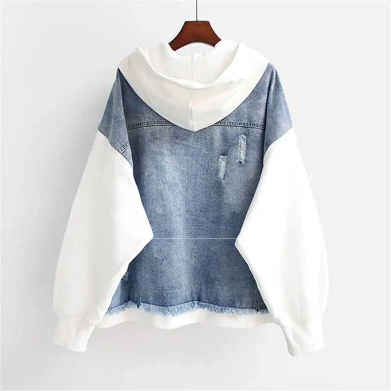 Marilyn | Denim Hoodie Jacket