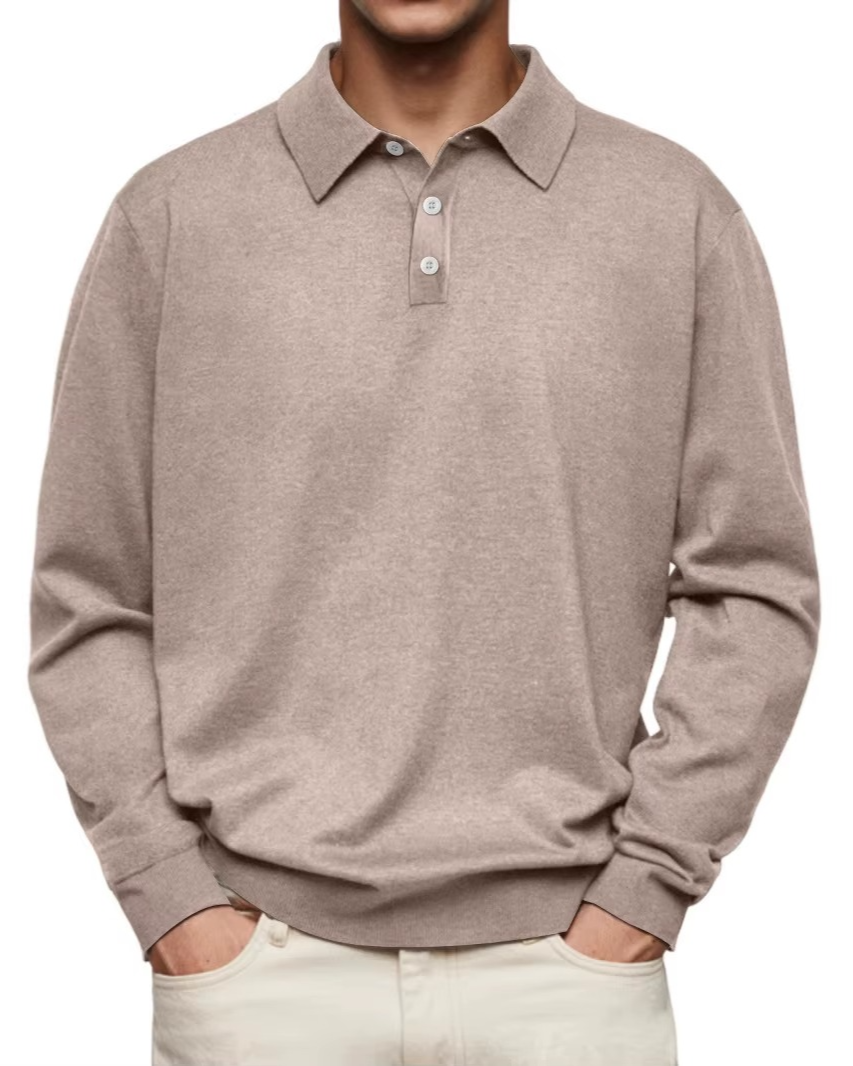Aaron | Long Sleeve Polo