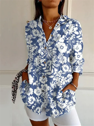 Karen | Comfortable Blouse with Flowers