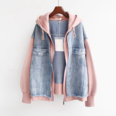 Marilyn | Denim Hoodie Jacket