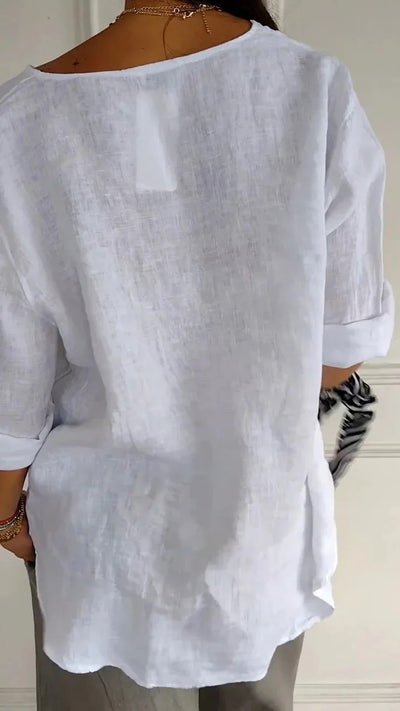 Beata | Long Sleeve Button-Up Blouse