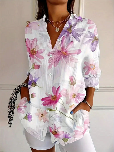 Annika | Colorful Blouse with Playful Print