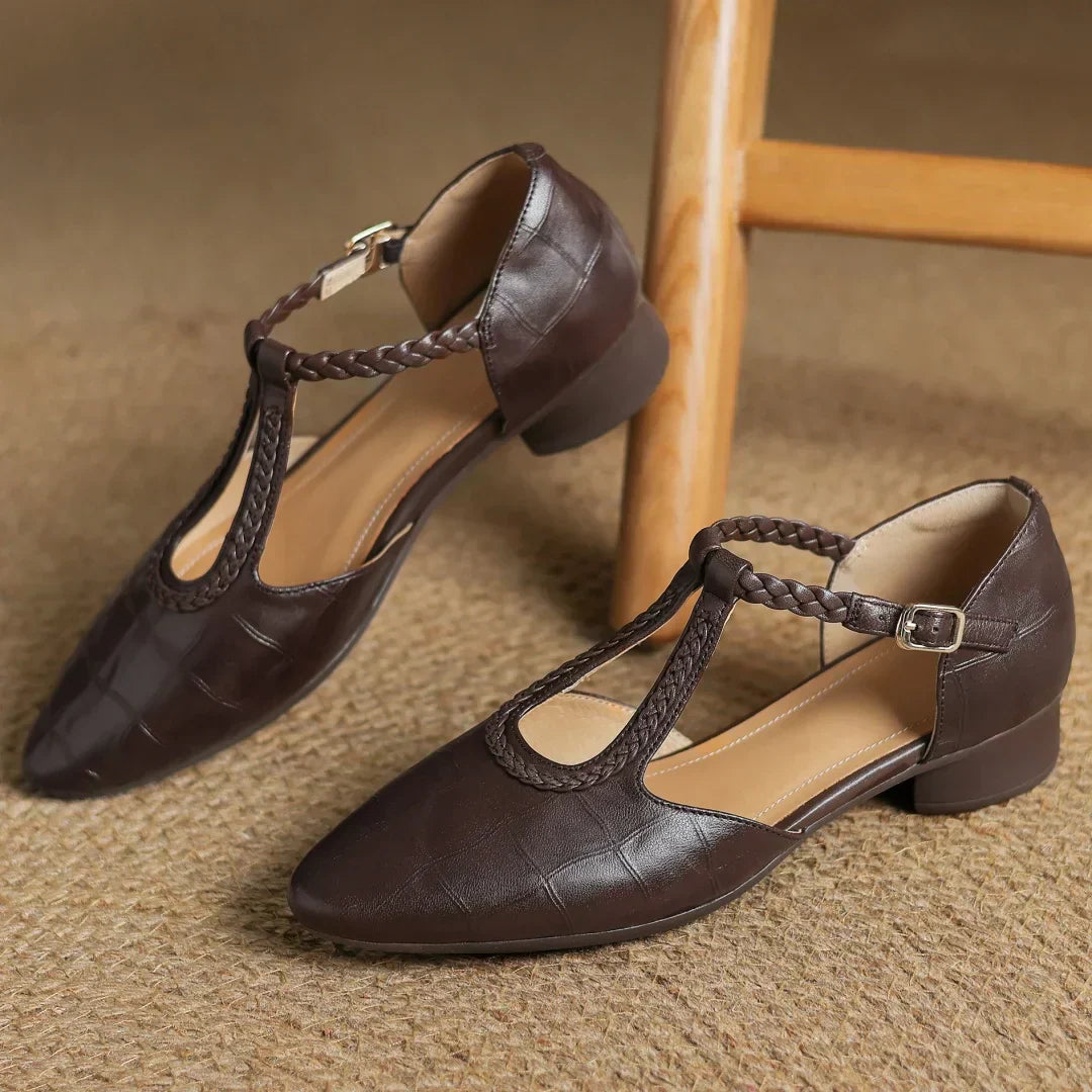 Effie | Leather Mary Janes