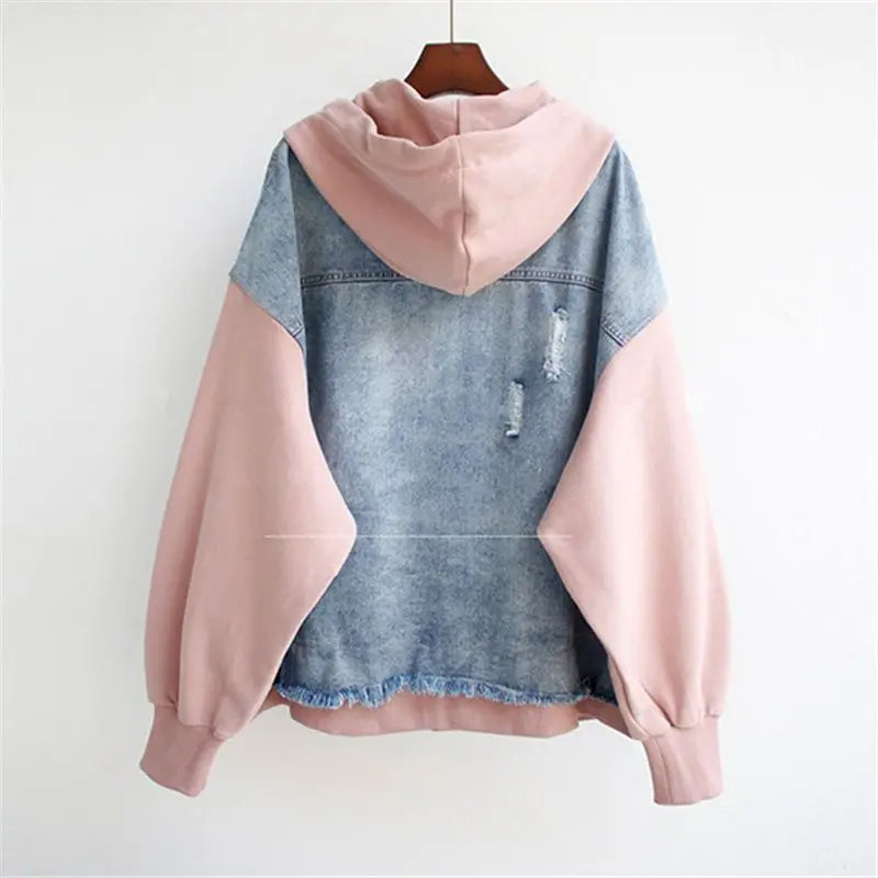 Marilyn | Denim Hoodie Jacket
