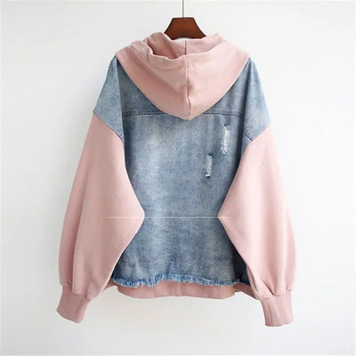 Marilyn | Denim Hoodie Jacket