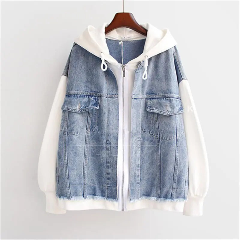 Marilyn | Denim Hoodie Jacket