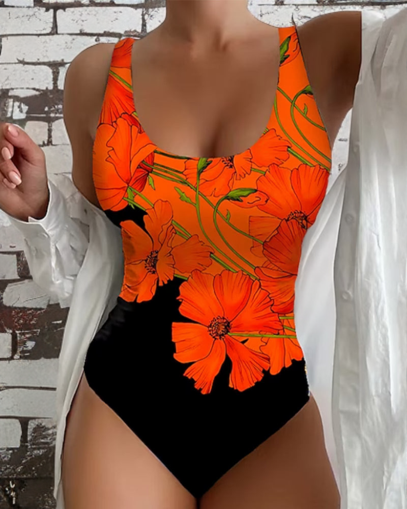 Lucy | Elegant One-Piece Swimsuit with Floral Pattern