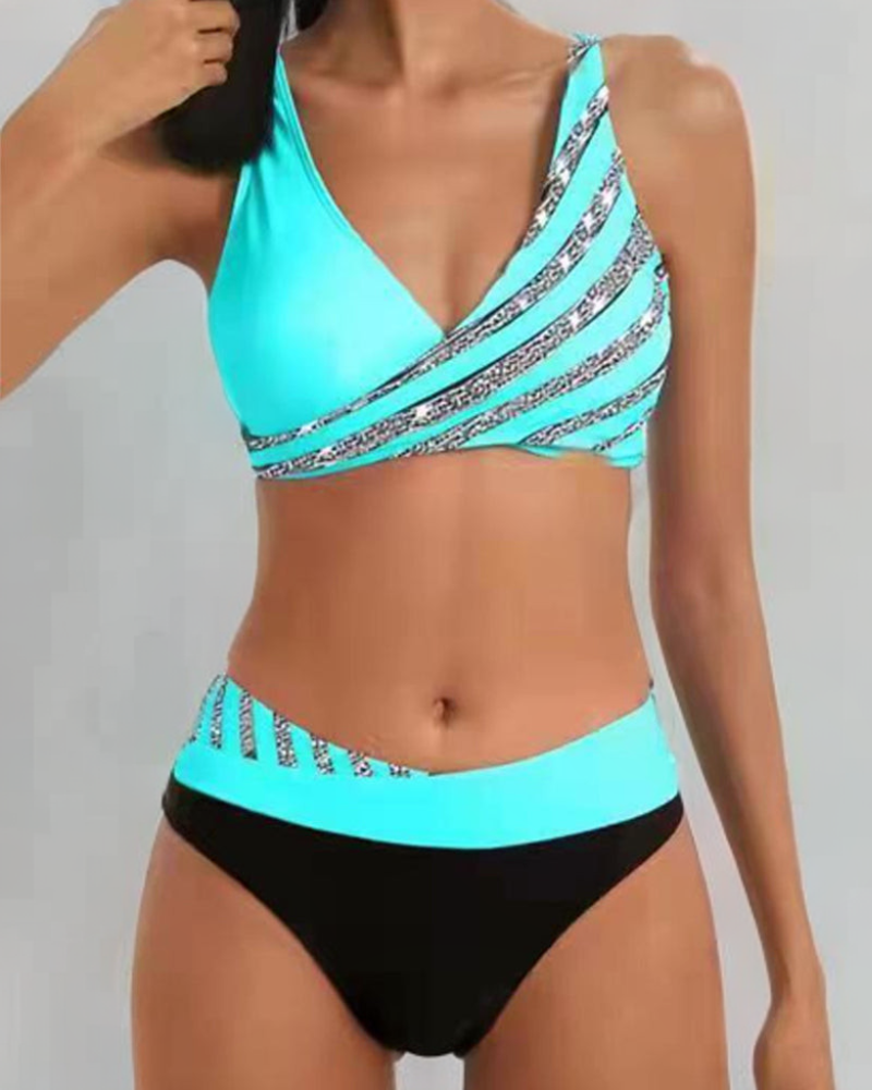 Mona - Printed Bikini in Warm Colors
