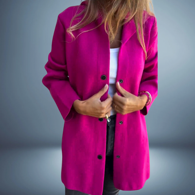 Jasmine | Single-Breasted Casual Hooded Jacket