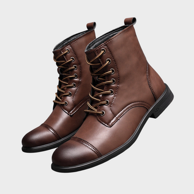 Terrence | Faux Leather Ankle Boots