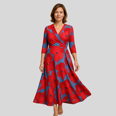 Nancy | French Floral Maxi Dress
