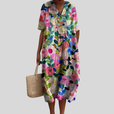 Melissa | Elegant floral pattern dress