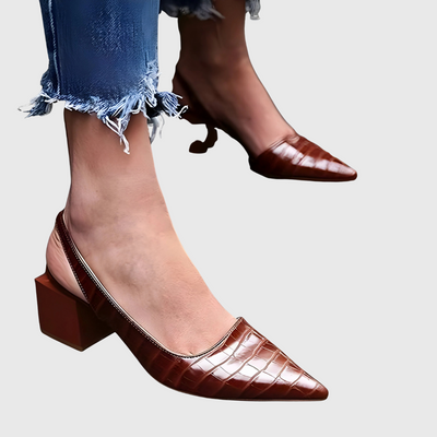 Marcia | Elegant Leather Heels