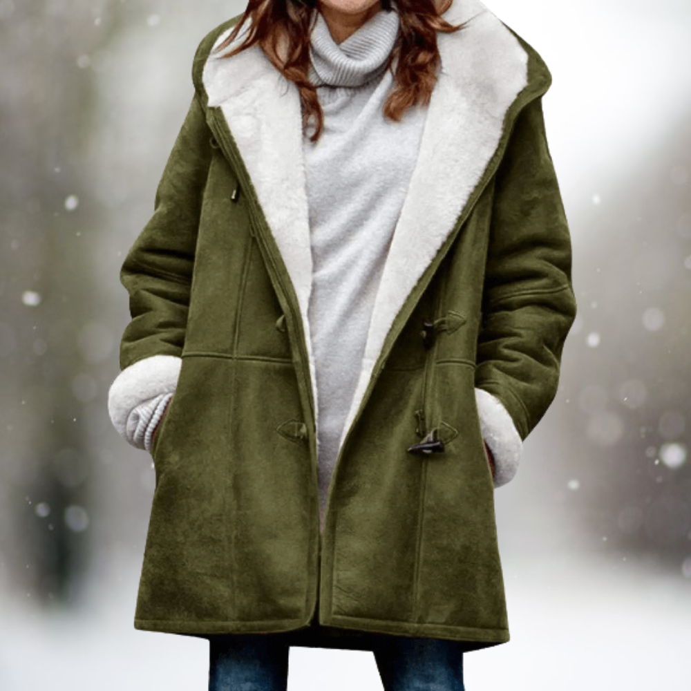 Daisy | Premium Suede Fleece Hooded Jacket