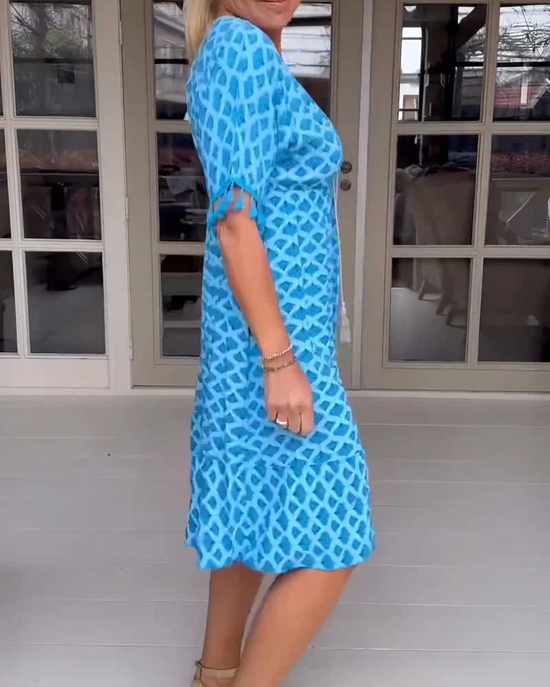 Eva | Elegant Simple Dress with V-Neck