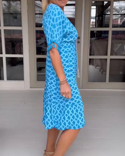 Eva | Elegant Simple Dress with V-Neck