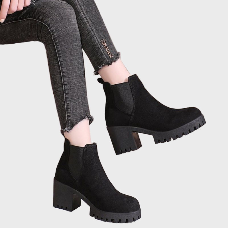 Tressie | Block Heel Short Boots